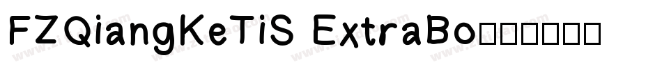 FZQiangKeTiS ExtraBo字体转换